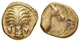 GRECHE - ZEUGITANA - Cartagine - Decimo di statere - Palmizio /R Protome di cavallo a d. S. Cop. 962 (AU g. 0,86)
qSPL