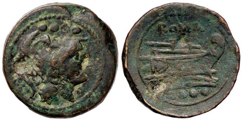 ROMANE REPUBBLICANE - ANONIME - Monete post-semilibrali (215-211 a.C.) - Triente...