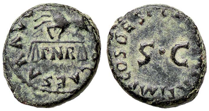 ROMANE IMPERIALI - Claudio (41-54) - Quadrante - Mano che sostiene una bilancia ...