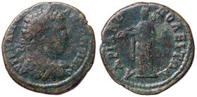 ROMANE PROVINCIALI - Caracalla (198-217) - AE 26 (Adrianopoli) - Busto laureato a d. /R Homonoia stante a d. alimenta un serpente (AE g. 9,88)
MB