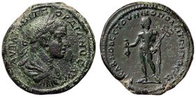 ROMANE PROVINCIALI - Gordiano III (238-244) - AE 27 (Nicopoli) - Busto laureato a d. /R Hermes stante a s. con borsa e caduceo (AE g. 13)
BB+