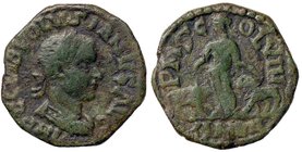 ROMANE PROVINCIALI - Gordiano III (238-244) - AE 27 (Viminacium) - Busto laureato e drappeggiato a d. /R La Moesia stante tra toro e leone (AE g. 11,1...