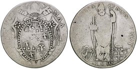 ZECCHE ITALIANE - BOLOGNA - Pio VI (1775-1799) - Scudo romano 1777 A. III CNI 6; Munt. 198 RR AG
B/MB