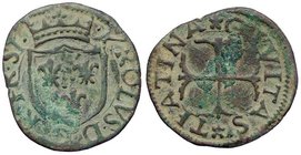 ZECCHE ITALIANE - CHIETI - Carlo VIII, Re di Francia (1495) - Cavallo - Scudo di Francia /R Croce ancorata MIR 416 (CU g. 1,6)
bel BB