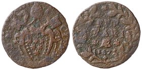 ZECCHE ITALIANE - FERRARA - Clemente X (1670-1676) - Mezzo bolognino 1675 - Stemma trilobato /R Scritta e data entro corona di quercia CNI 30; Munt. 6...