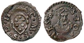 ZECCHE ITALIANE - FIRENZE - Cosimo I (1536-1574) - Picciolo - Stemma ovale a punta /R Busto di San Giovanni adulto e barbuto di fronte CNI 253/257; MI...