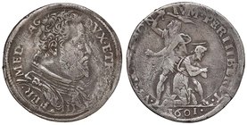 ZECCHE ITALIANE - FIRENZE - Ferdinando I (1587-1609) - Lira 1601 CNI 189/193; MIR 230/2 RR (AG g. 4,17)
MB