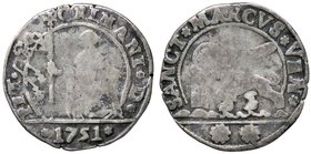 ZECCHE ITALIANE - VENEZIA - Pietro Grimani (1741-1752) - 15 Soldi 1751 Pao. 22 AG
MB