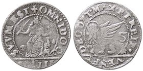 ZECCHE ITALIANE - VENEZIA - Monetazione anonima - 4 Gazzette - Leone a s. /R La Giustizia seduta di fronte tra due leoni Mont. 14 R (AG g. 2,87)VENET...