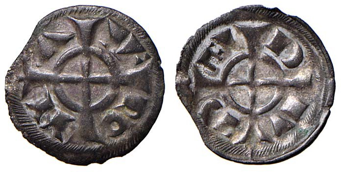 ZECCHE ITALIANE - VERONA - Federico II di Svevia (1218-1250) - Denaro scodellato...