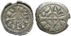 ZECCHE ITALIANE - VERONA - Federico II di Svevia (1218-1250) - Denaro piccolo scodellato - Croce intersecante /R Croce intersecante Biaggi 2969 NC (MI...