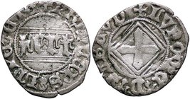 SAVOIA - Ludovico Duca di Savoia (1440-1465) - Quarto - Croce sabauda in losanga doppia /R FERT gotico tra quattro parallele MIR 167 NC (MI g. 0,93)I ...