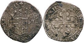SAVOIA - Emanuele Filiberto (1553-1580) - 4 Grossi 1556 - Scudo coronato /R Croce mauriziana MIR 518b R (MI g. 4,29)I tipo
qBB