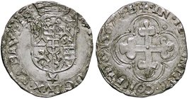 SAVOIA - Emanuele Filiberto (1553-1580) - Soldo 1567 - Scudo sabaudo inquartato /R Croce mauriziana MIR 534 NC (MI g. 1,94)
BB+