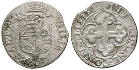 SAVOIA - Emanuele Filiberto (1553-1580) - Soldo 1575 Aosta - Scudo sabaudo inquartato /R Croce mauriziana MIR 534bc NC (MI g. 1,77)II tipo
qBB/BB
