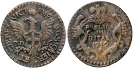 SAVOIA - Vittorio Amedeo II (secondo periodo, 1680-1730) - Grano 1717 (Palermo) MIR 901h NC CU Sigle CP
BB+/BB