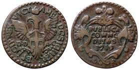 SAVOIA - Vittorio Amedeo II (secondo periodo, 1680-1730) - Grano NC CU Sigle CP
BB