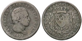 SAVOIA - Carlo Felice (1821-1831) - 2 Lire 1827 T Pag. 88; Mont. 79 R AG
qMB