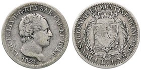 SAVOIA - Carlo Felice (1821-1831) - Lira 1828 T (L) Pag. 104; Mont. 97 AG
qBB
