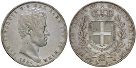 SAVOIA - Carlo Alberto (1831-1849) - 5 Lire 1844 G Pag. 255; Mont. 131 AG
qBB/BB
