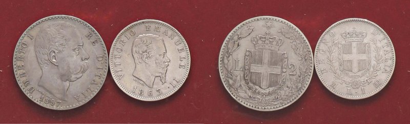 SAVOIA - Vittorio Emanuele II Re d'Italia (1861-1878) - Lira 1863 M Stemma Pag. ...
