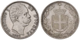 SAVOIA - Umberto I (1878-1900) - 2 Lire 1882 Pag. 592; Mont. 36 AG
SPL