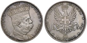 SAVOIA - Eritrea - Tallero 1891 Pag. 630; Mont. 80 R AG
bel BB