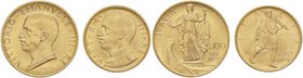 SAVOIA - Vittorio Emanuele III (1900-1943) - 100 e 50 Lire 1931 IX Prora/Littore Pag. 646 e 657; Mont. 20 e 37 AU
SPL+/FDC