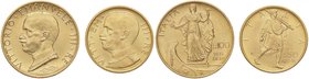 SAVOIA - Vittorio Emanuele III (1900-1943) - 100 e 50 Lire 1931 IX Prora/Littore Pag. 646 e 657; Mont. 20 e 37 AU
SPL/qFDC