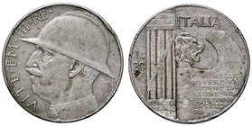 SAVOIA - Vittorio Emanuele III (1900-1943) - 20 Lire 1928 Elmetto Pag. 680; Mont. 76 NC AG Colpetti
qBB/BB+