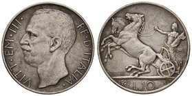 SAVOIA - Vittorio Emanuele III (1900-1943) - 10 Lire 1929 ** Biga Pag. 694a; Mont. 94 AG
qBB/BB