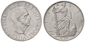 SAVOIA - Vittorio Emanuele III (1900-1943) - 10 Lire 1936 XIV Impero Pag. 700; Mont. 101 AG
qFDC
