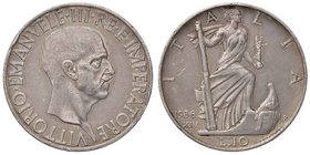 SAVOIA - Vittorio Emanuele III (1900-1943) - 10 Lire 1936 XIV Impero Pag. 700; Mont. 101 AG
BB+