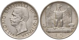 SAVOIA - Vittorio Emanuele III (1900-1943) - 5 Lire 1927 ** Aquiletta Pag. 710a; Mont. 120 AG
qFDC/FDC