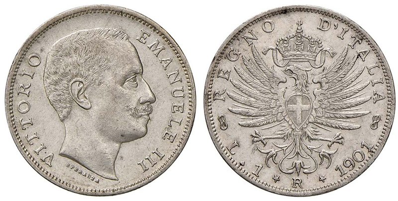 SAVOIA - Vittorio Emanuele III (1900-1943) - Lira 1901 Aquila Pag. 763; Mont. 18...