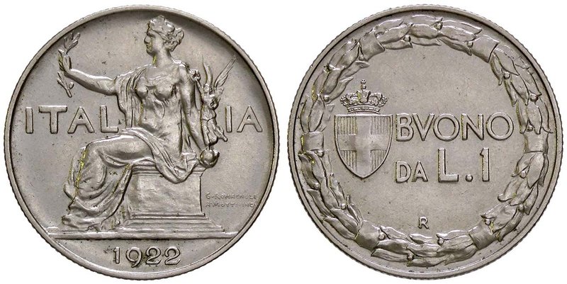 SAVOIA - Vittorio Emanuele III (1900-1943) - Lira 1922 Italia Pag. 776; Mont. 20...
