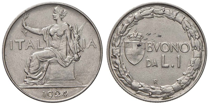 SAVOIA - Vittorio Emanuele III (1900-1943) - Lira 1924 Italia Pag. 778; Mont. 20...