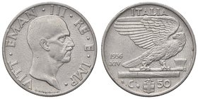SAVOIA - Vittorio Emanuele III (1900-1943) - 50 Centesimi 1936 XIV Impero Pag. 818; Mont. 259 R NI
qSPL/SPL