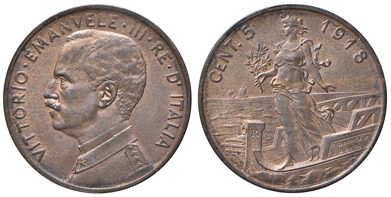 SAVOIA - Vittorio Emanuele III (1900-1943) - 5 Centesimi 1918 Prora Pag. 897; Mo...
