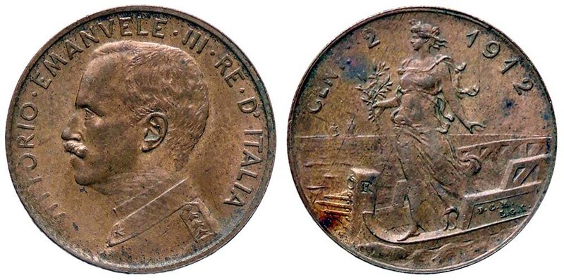 SAVOIA - Vittorio Emanuele III (1900-1943) - 2 Centesimi 1912 Prora Pag. 935; Mo...