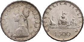 REPUBBLICA ITALIANA - Repubblica Italiana (monetazione in lire) (1946-2001) - 500 Lire 1965 - Caravelle Mont. 8 AG
FDC