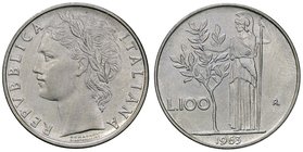REPUBBLICA ITALIANA - Repubblica Italiana (monetazione in lire) (1946-2001) - 100 Lire 1963 Mont. 13 AC
qFDC