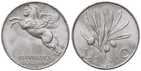 REPUBBLICA ITALIANA - Repubblica Italiana (monetazione in lire) (1946-2001) - 10 Lire 1950 Mont. 9 IT
FDC
