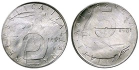 REPUBBLICA ITALIANA - Repubblica Italiana (monetazione in lire) (1946-2001) - 5 Lire 1981 IT Doppia battitura
qFDC