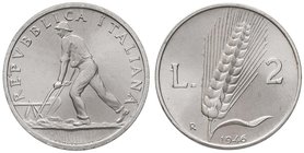 REPUBBLICA ITALIANA - Repubblica Italiana (monetazione in lire) (1946-2001) - 2 Lire 1946 Mont. 3 R IT Lucidata
BB