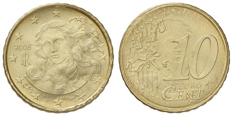 REPUBBLICA ITALIANA - Repubblica Italiana (monetazione in euro) (2002) - 10 Cent...