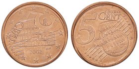 REPUBBLICA ITALIANA - Repubblica Italiana (monetazione in euro) (2002) - 5 Centesimi 2002 CU Doppia ribattitura
FDC