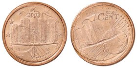 REPUBBLICA ITALIANA - Repubblica Italiana (monetazione in euro) (2002) - Centesimo 2002 CU Doppia ribattitura
FDC
