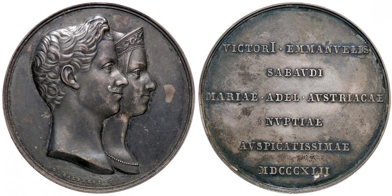 MEDAGLIE - SAVOIA - Vittorio Emanuele II (1849-1861) - Medaglia 1842 - Per le no...