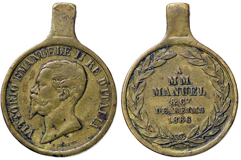 MEDAGLIE - SAVOIA - Vittorio Emanuele II Re d'Italia (1861-1878) - Medaglia 1866...